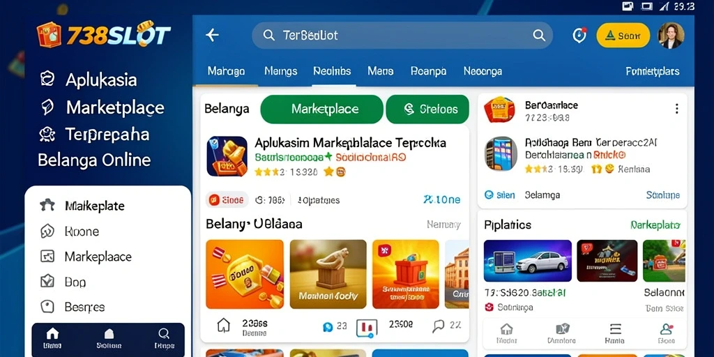 Antarmuka pengguna 738SLOT yang menarik dan mudah digunakan.