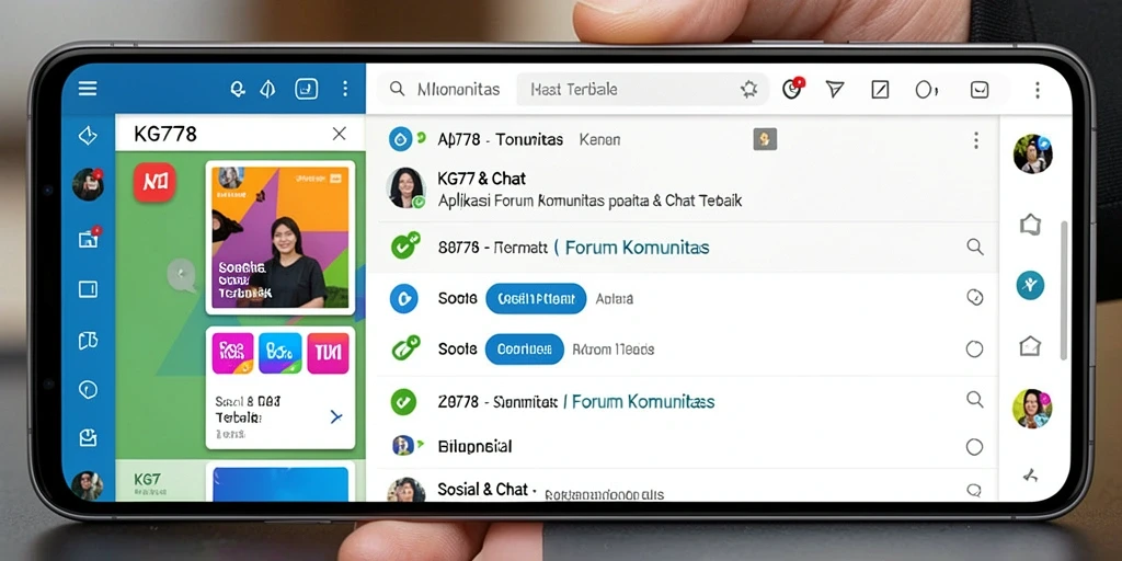 Tampilan antarmuka KG778 yang interaktif dan menarik.