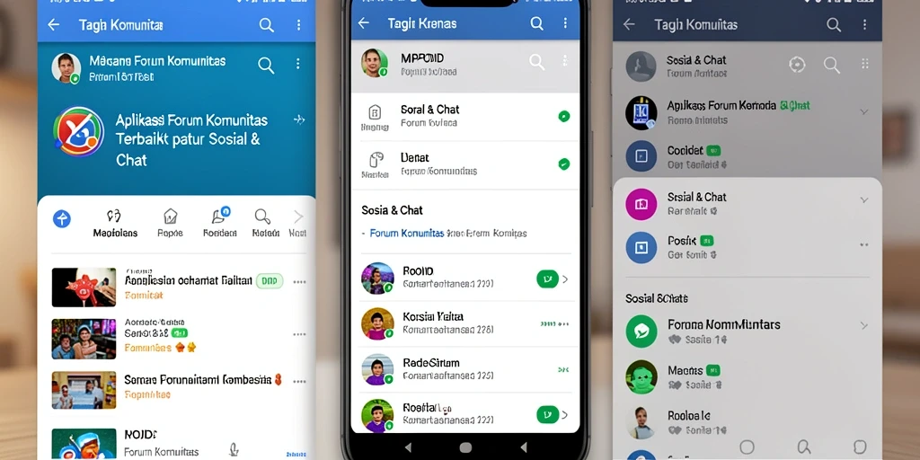 Tampilan antarmuka MPOID dengan fitur forum komunitas.