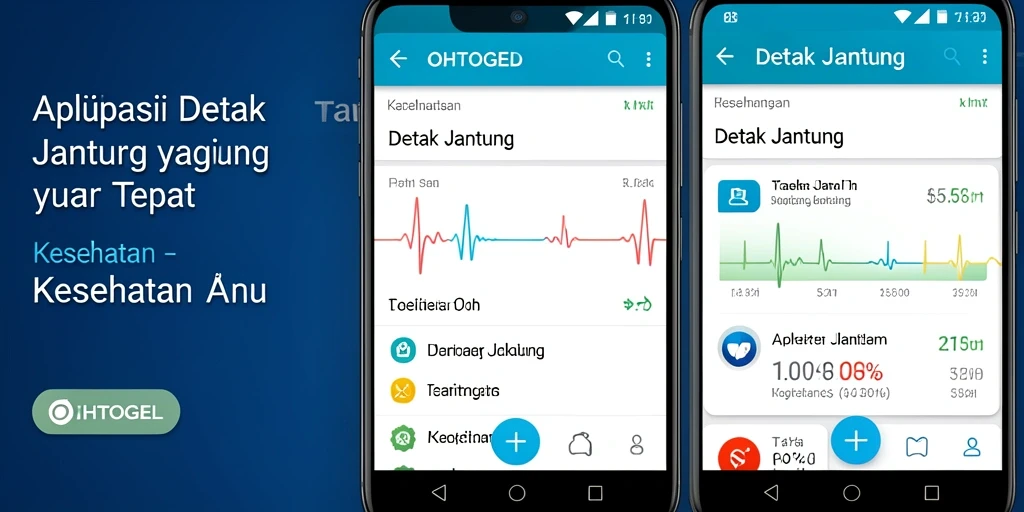 Screenshot utama OHTOGEL menunjukkan fitur pengukuran detak jantung.