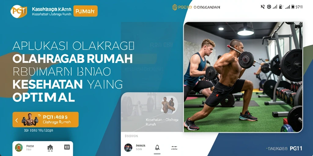 Tampilan antarmuka PG11 yang intuitif dan mudah digunakan untuk olahraga rumah.