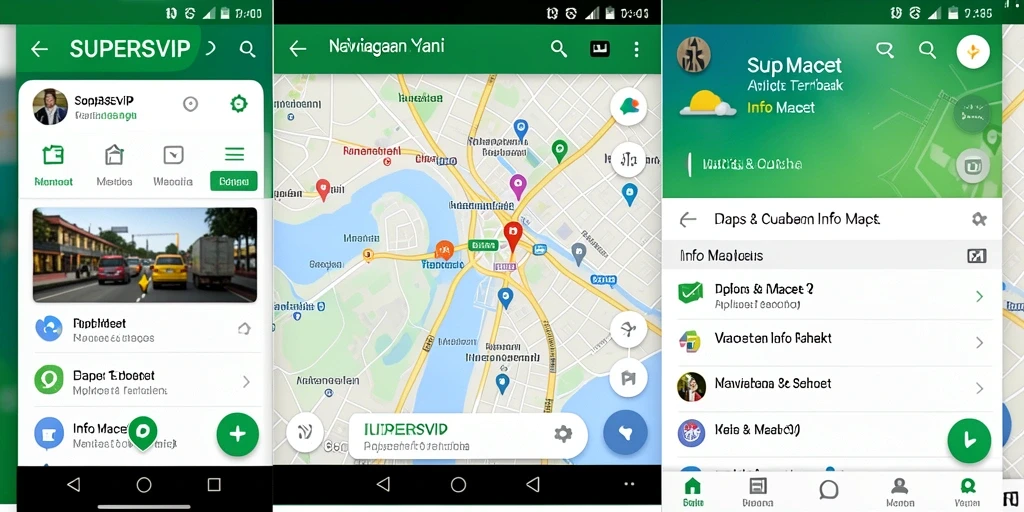 Tampilan antarmuka SUPERSVIP dengan fitur Info Macet yang interaktif.